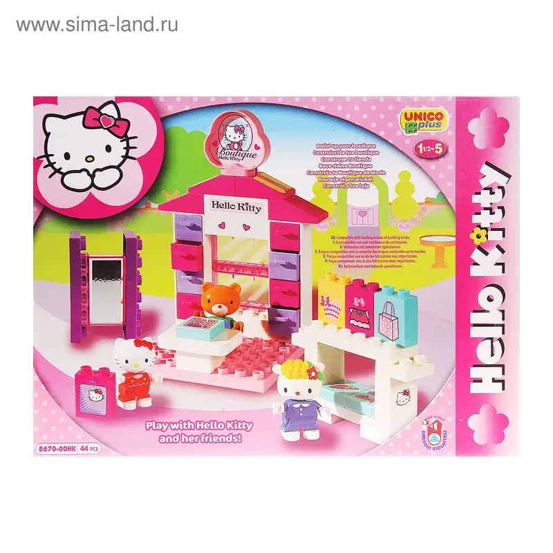 Конструктор Unico plus Hello Kitty "Бутик"