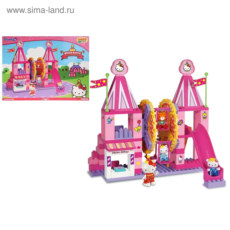 Конструктор Unico plus Hello Kitty "Развлекательный парк"