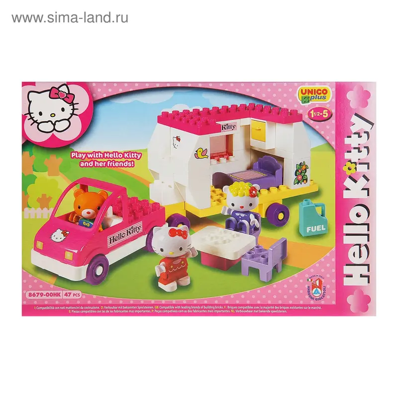 Конструктор Unico plus Hello Kitty "Трейлер"