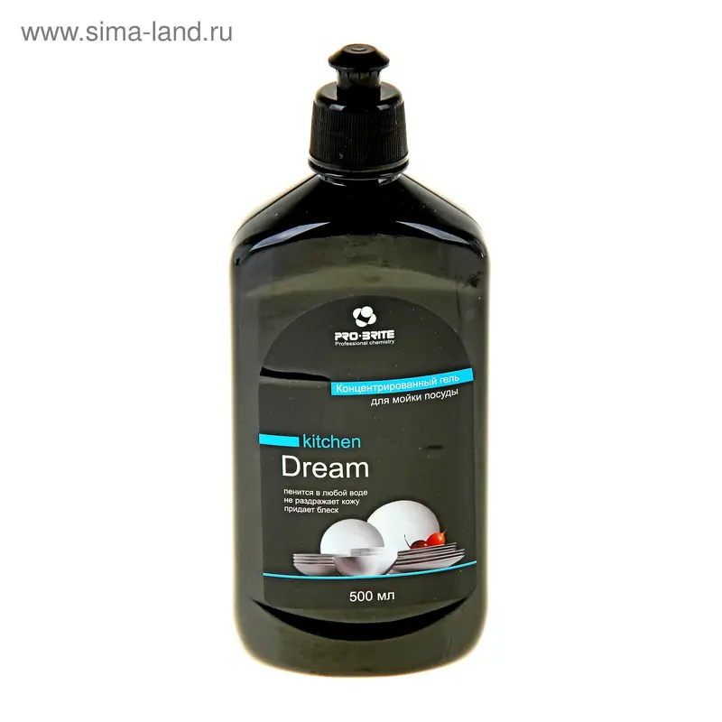 Средство для мытья посуды, инвентаря, столов и рук PRO BRITE Dream, 500 мл