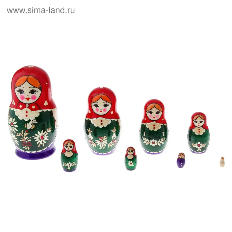 Матрёшка «Варвара», 8 кукол, художественная роспись