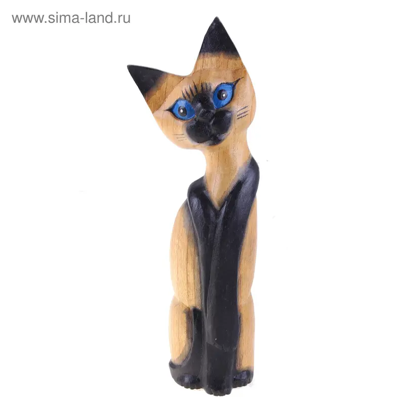 Сувенир Кошка сиамская 32 см ACA336 дерево