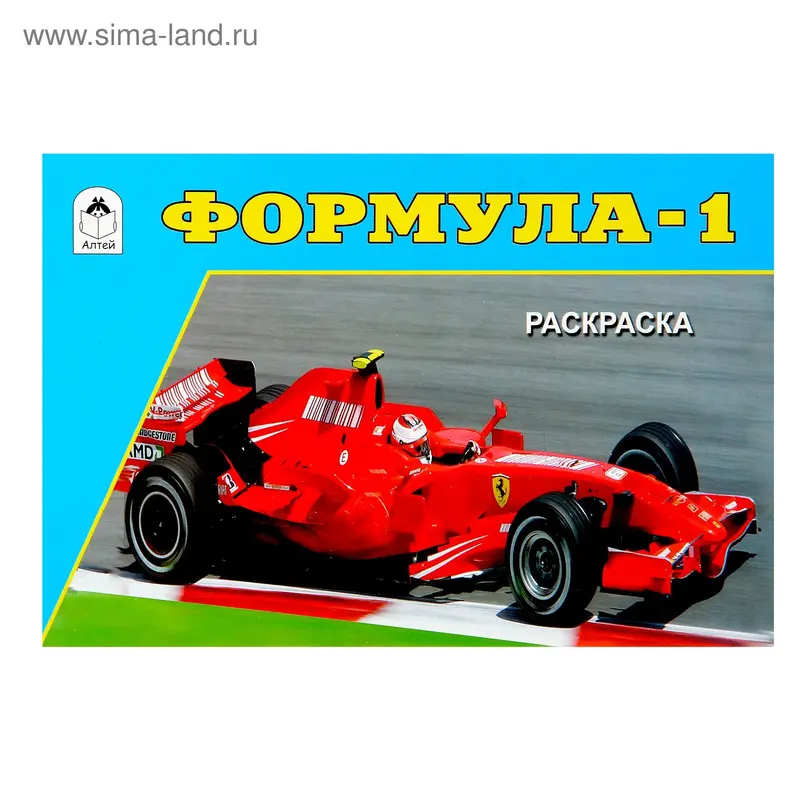 раскраска Формула-1 серия для мальчиков 1276-6