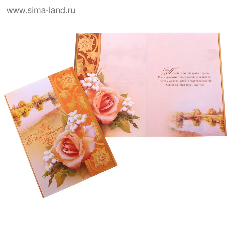 открытка 2-01-3342А С Днем рождения