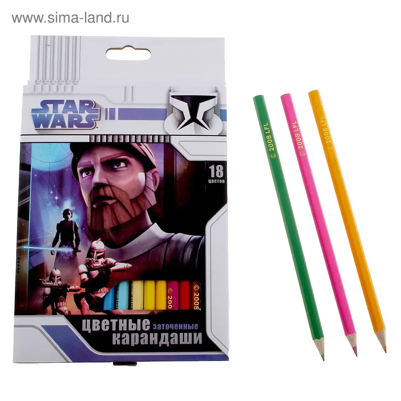 Карандаши 18цв Star Wars