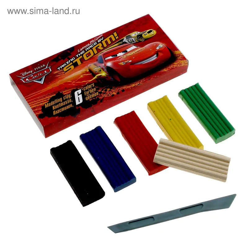 Пластилин_ 6цв Cars CRORF-11S-PSC-BOX6