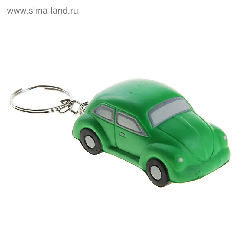Антистресс Машина 5,5см с кольцом зеленая