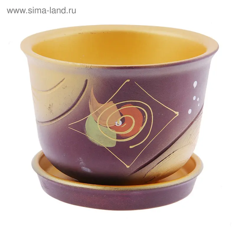 горшок цветочный Кедр 1,5л 3497