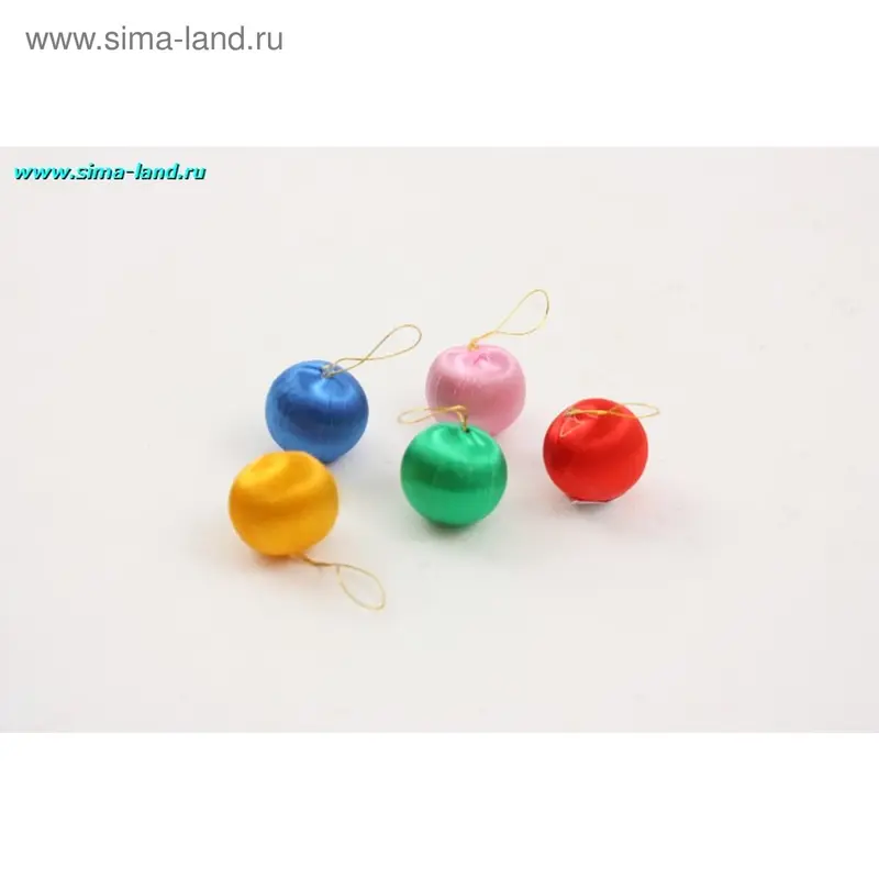 Набор шаров пластик d-2,5 см, 12 шт "Текстильный"