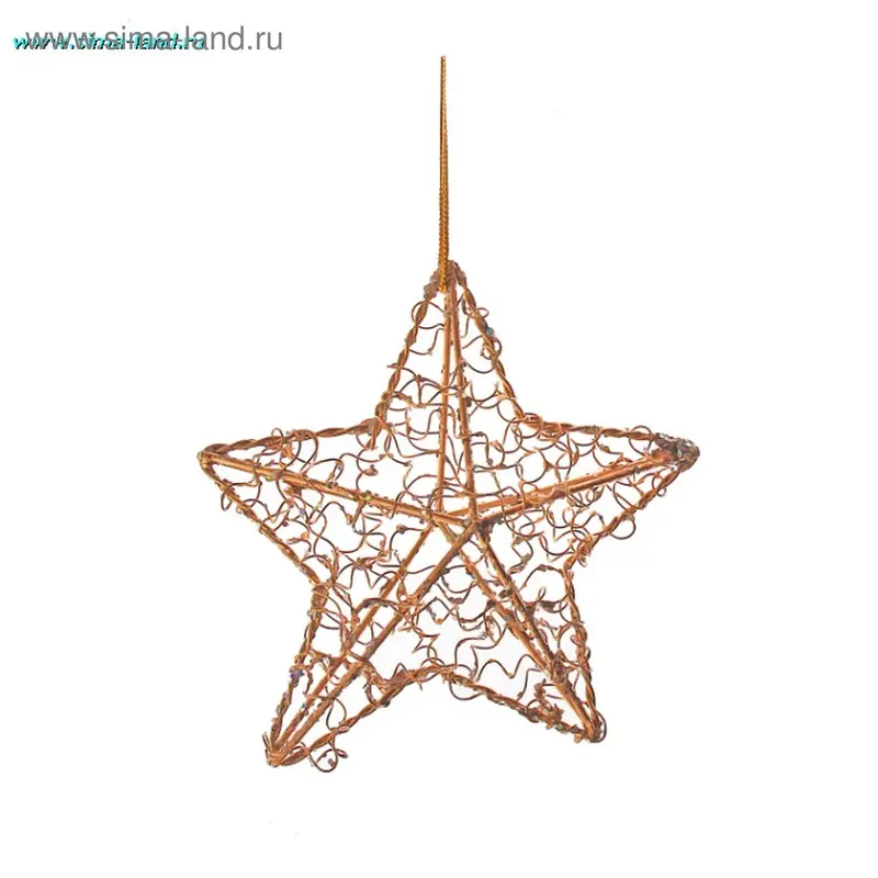 подвеска металл звезда 10*10 см