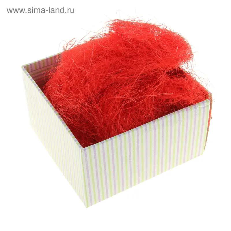 Наполнитель декоративный 50 гр красный, сизаль