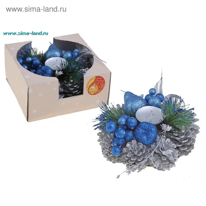 подсвечник шишка 16,5*16*8 см