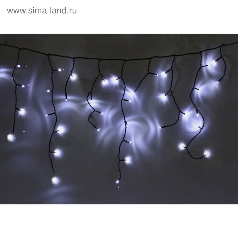 БАХРОМА, Ш:5.6 м, В:0.9 м, Н.Т. LED-D-240-240V, контр. 8 режимов, БЕЛЫЙ