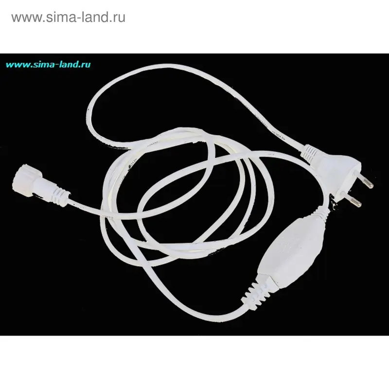 Шнур питания для гирлянд УМС LED-240V белый