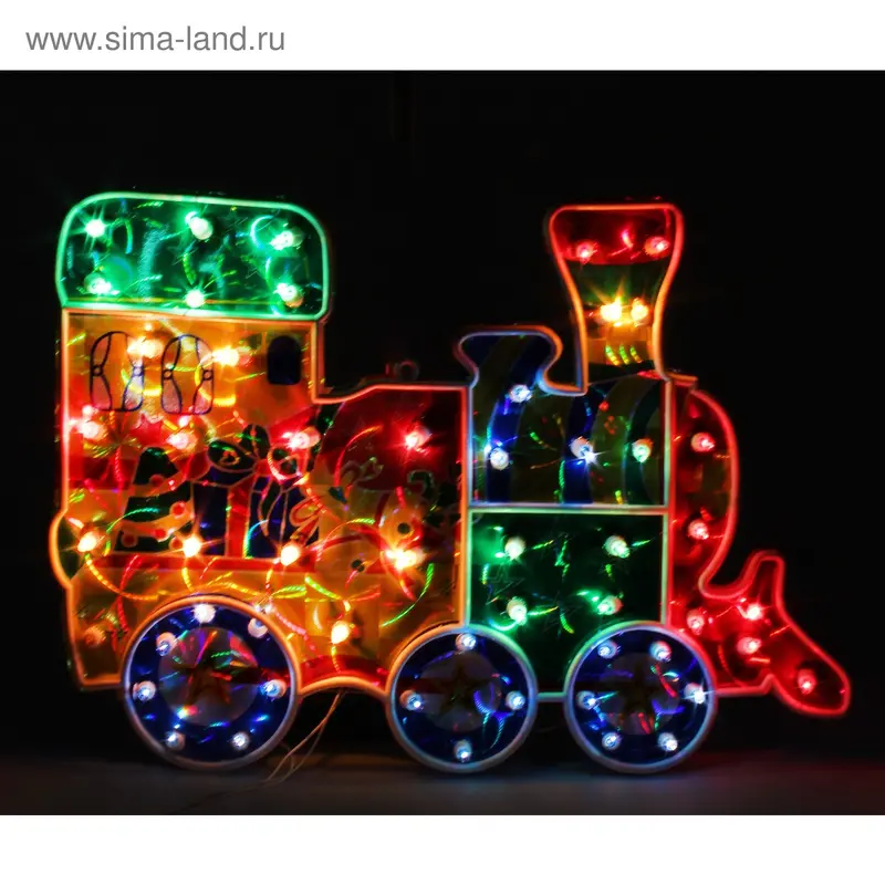 Картина светящиеся Паровозик Led 50