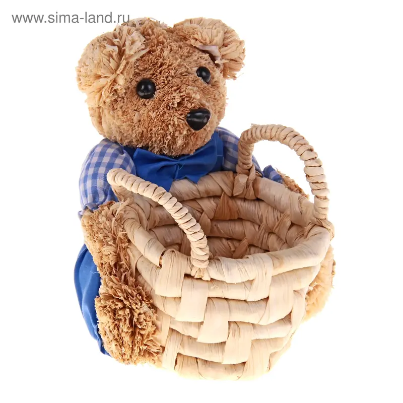 корзинка для мелочей с ручками Мишка микс