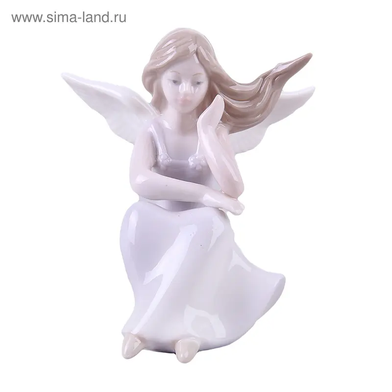 Сувенир "Задумчивый ангел" 10,5х9,3х7,6 см