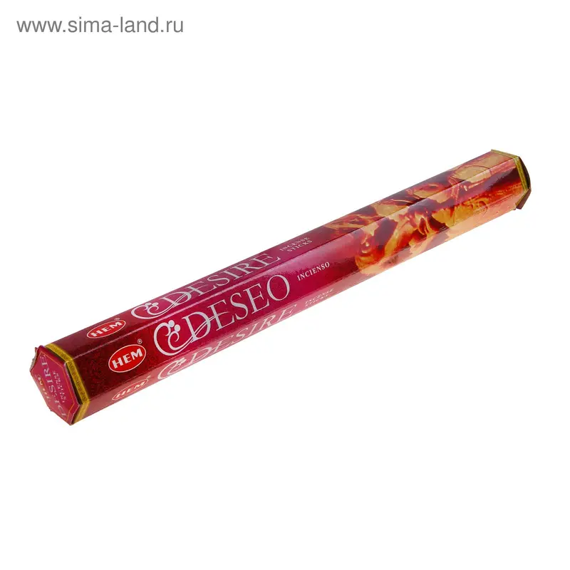Благовония "HEM Desire" (желание), шестигранник, 20 палочек