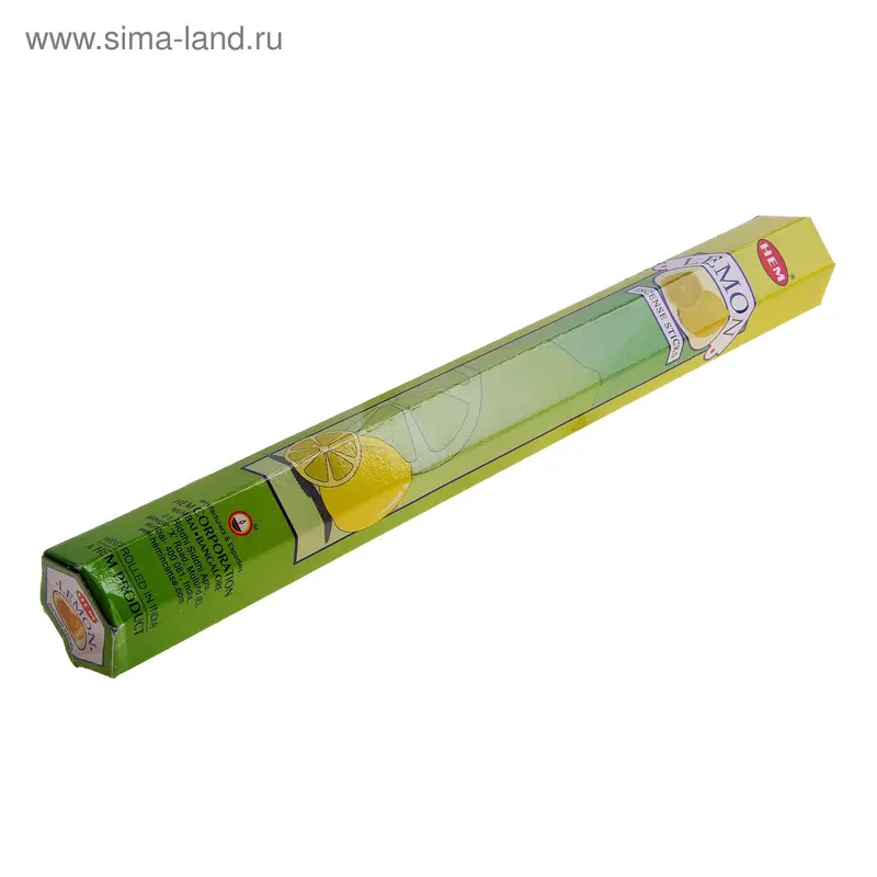 Благовония "HEM Lemon" (Лимон), шестигранник, 20 палочек