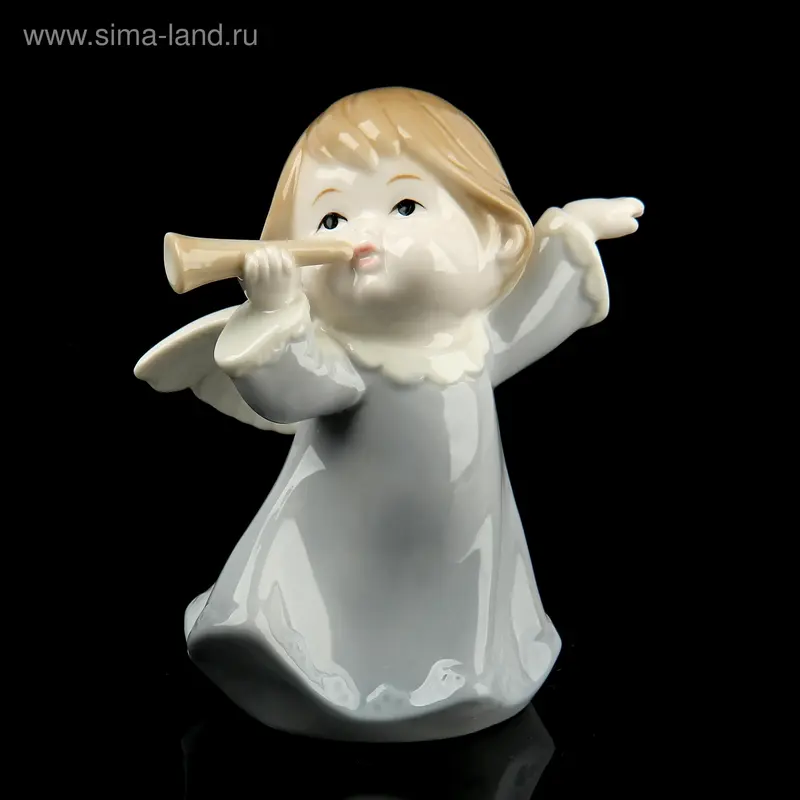 Сувенир "Ангелочек горнист" 11,5х8х6,5 см