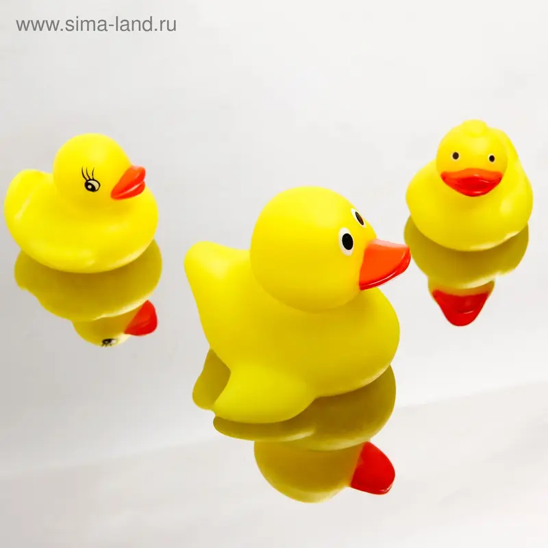 Набор игрушек для ванны «Семейка уточек», 3 шт