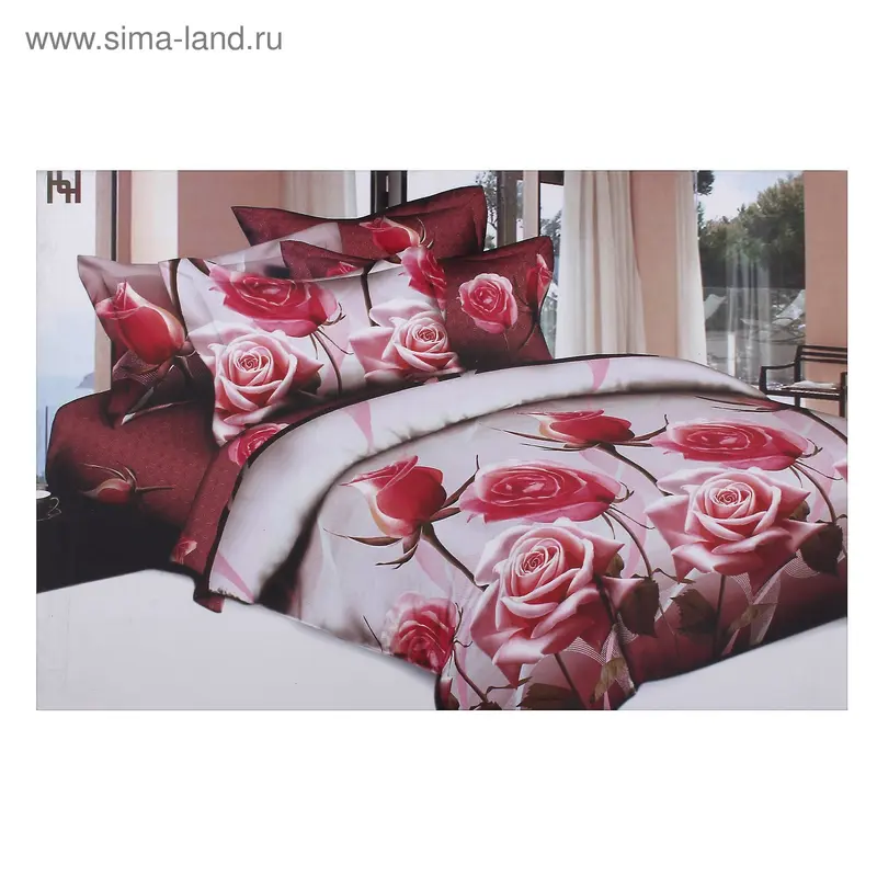 Постельное белье 2сп рис 80103/10 175*214 см, 200*220 см, 50*70 см 2шт