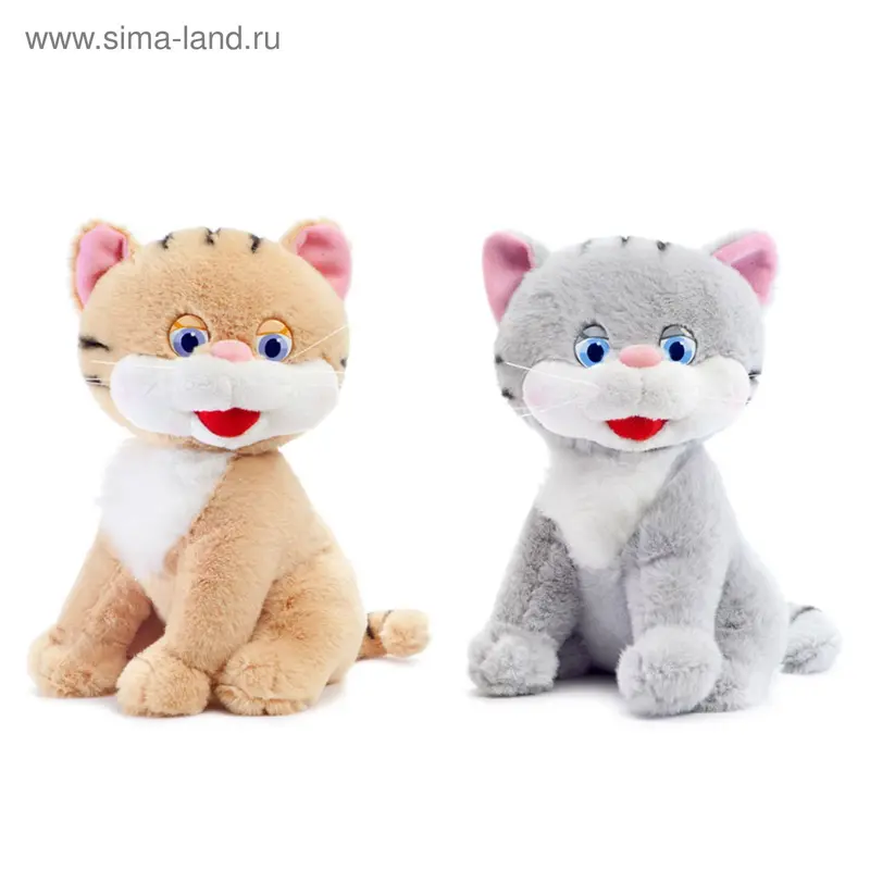 Мягкая игрушка "Котёнок ", музыкальная цвета МИКС