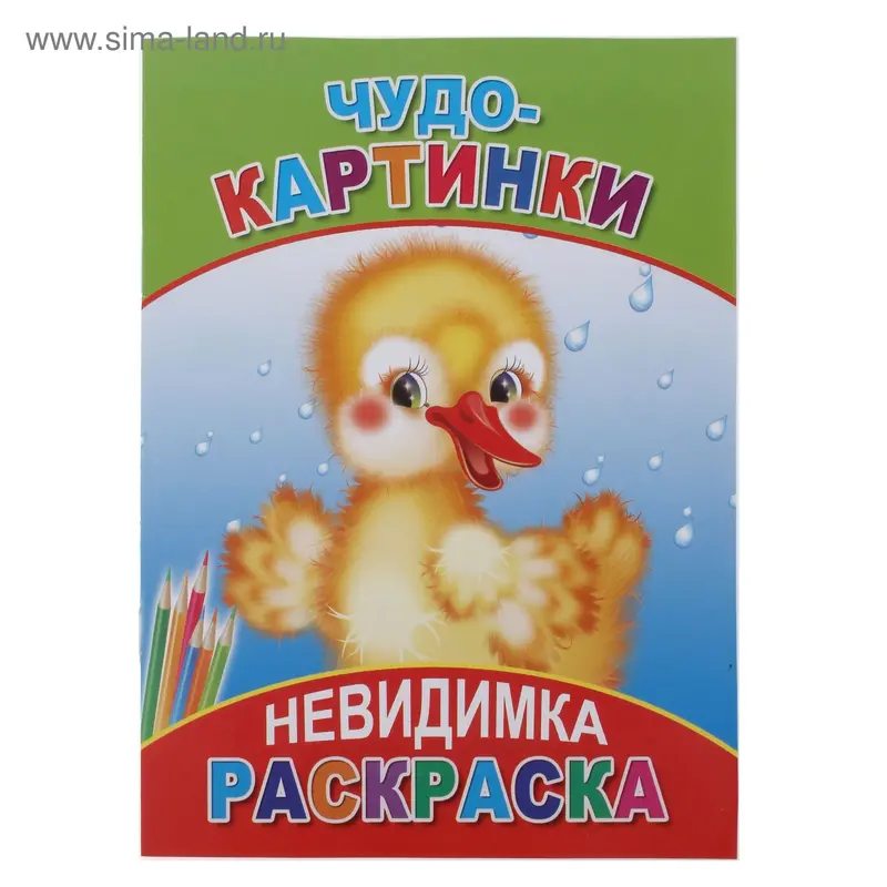 Раскраска "Чудо-картинки" серия Невидимка, 8 страниц