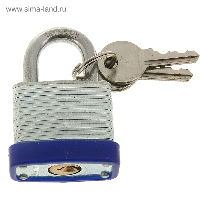Замок навесной, тип 18, 34х50 мм, 2 ключа