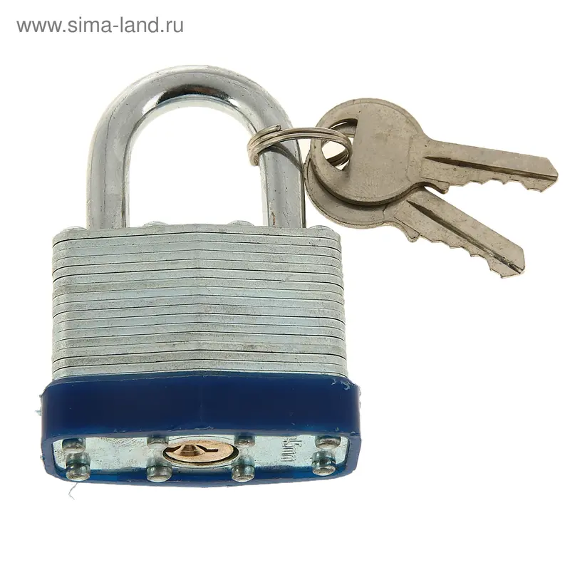 Замок навесной, тип 18, 43х67 мм, 2 ключа