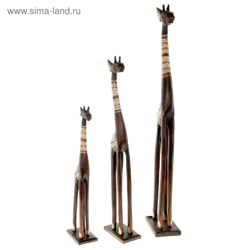 Набор Жирафы 3 шт 60,80,100 см 100054 албезия