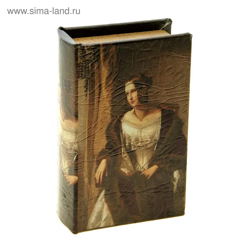 Сейф-книга дерево кожа "Патриция" 17х11х5 см