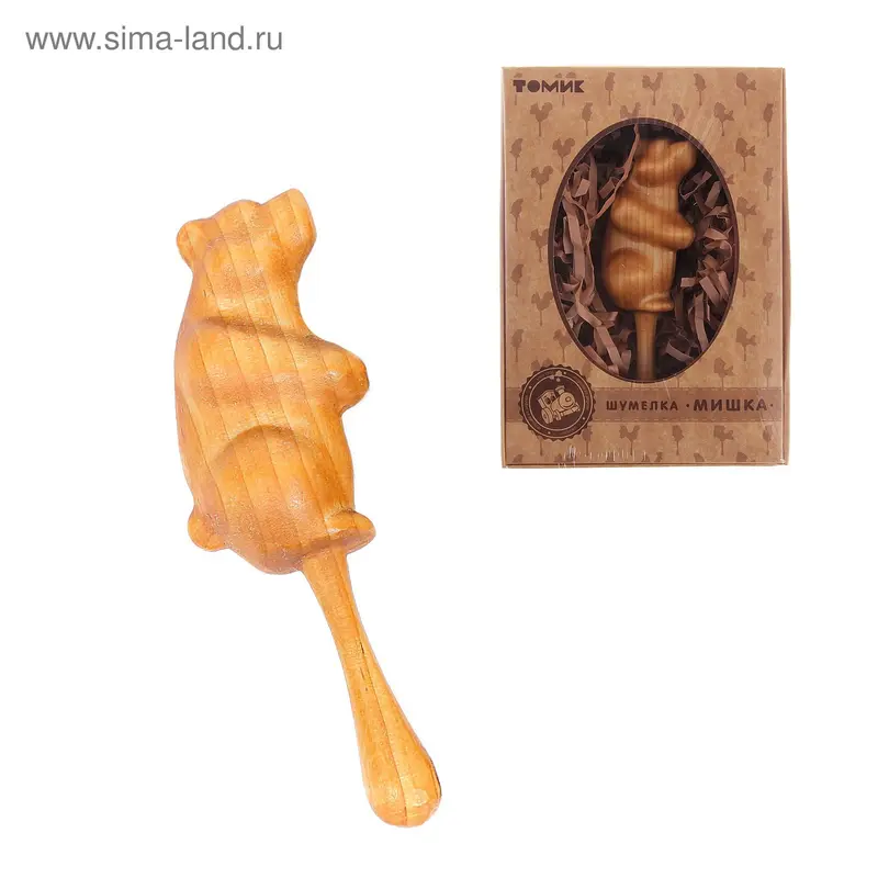 Шумелка "Мишка " из березы