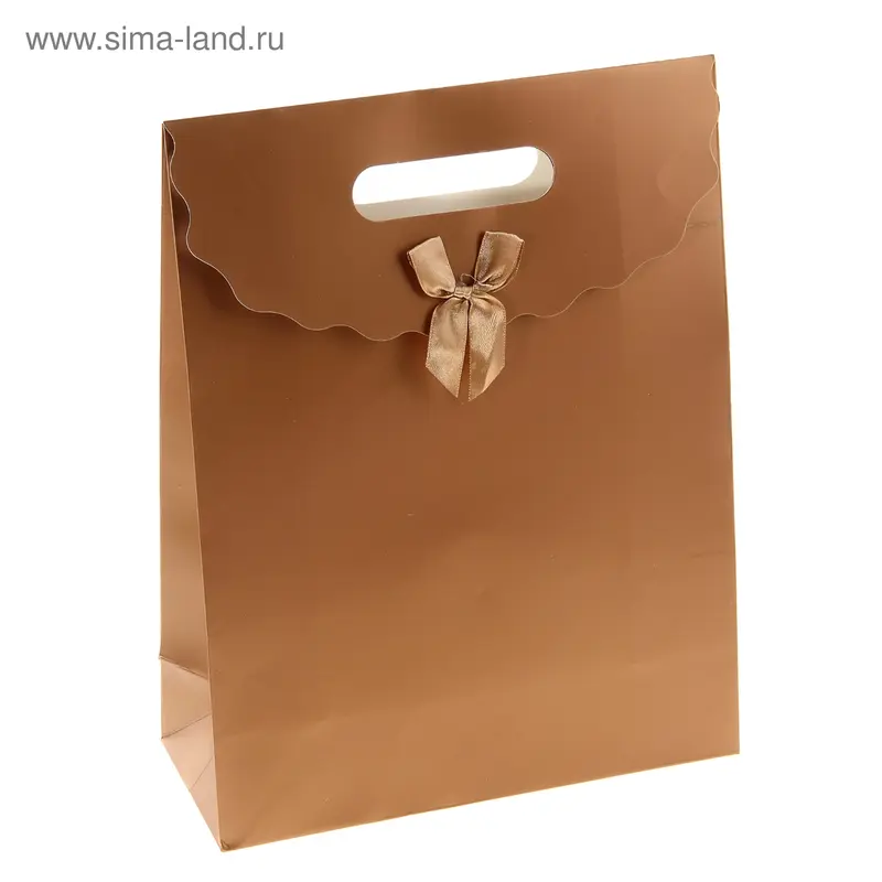 Пакет с клапаном, цвет кофейный