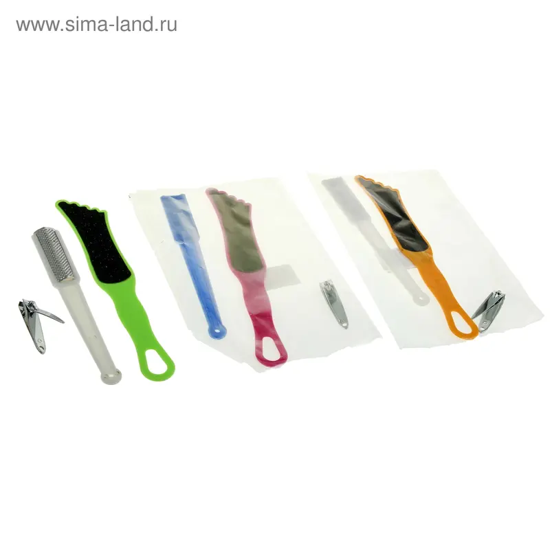 Набор для педикюра, 3 предмета, цвет МИКС