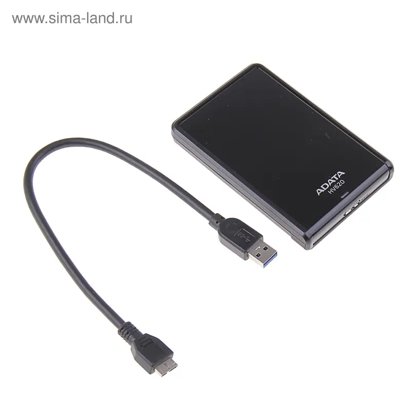 Жесткий диск A-Data USB 3.0 1Tb 2.5" черный HV620