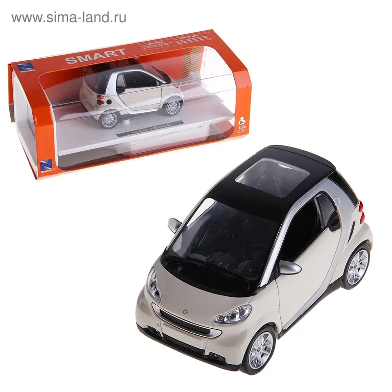 Модель машины Smart Fortwo, масштаб 1:24, МИКС