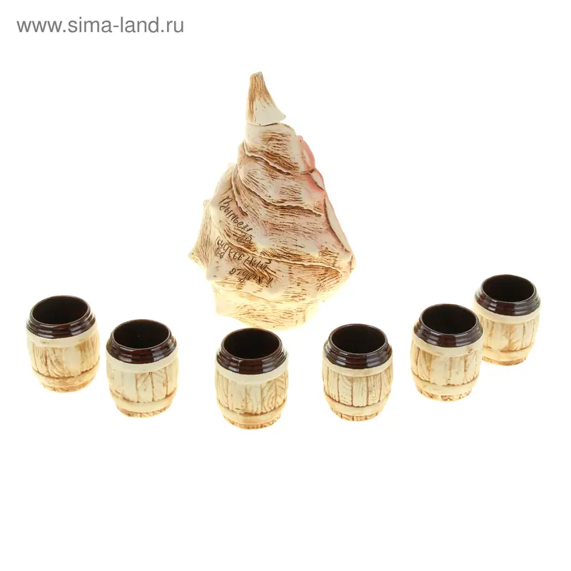 Штоф с рюмками "Бриз" 7 предметов, 1 л
