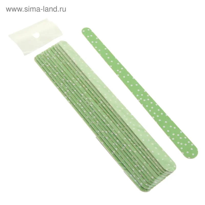 Пилка-наждак, абразивность 200/200, 12шт, 17см, конус, рисунок МИКС