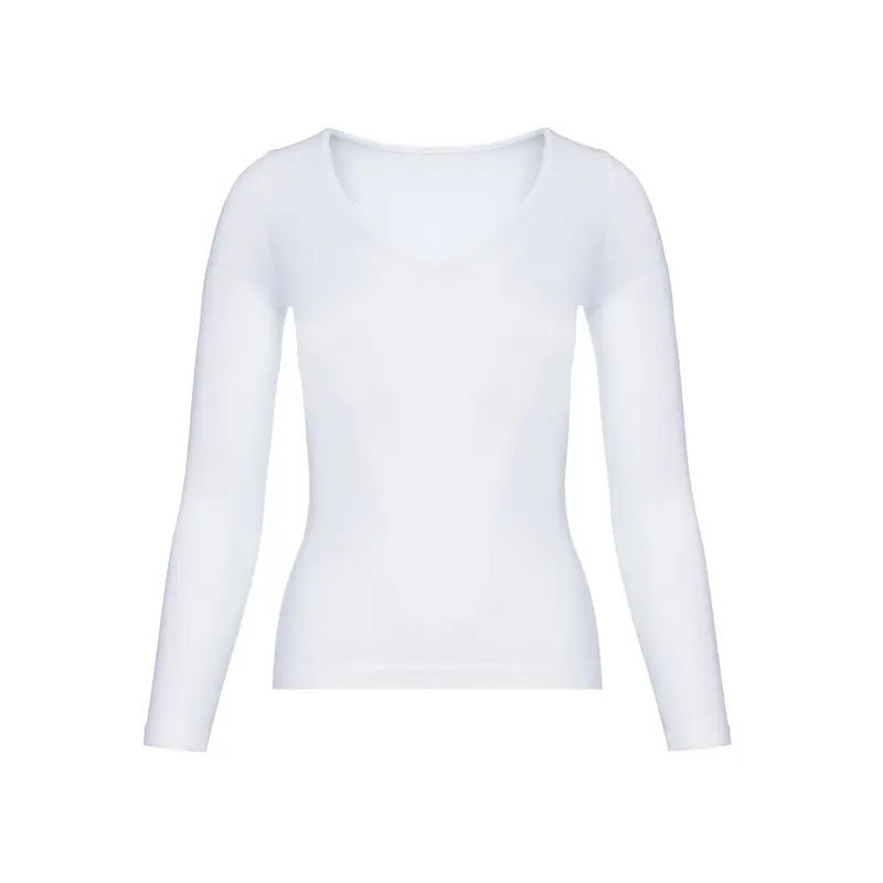 Джемпер женский бесшовный ARTG MAGLIA SCOLLO V MANICA LUNGA (bianco, S/M)