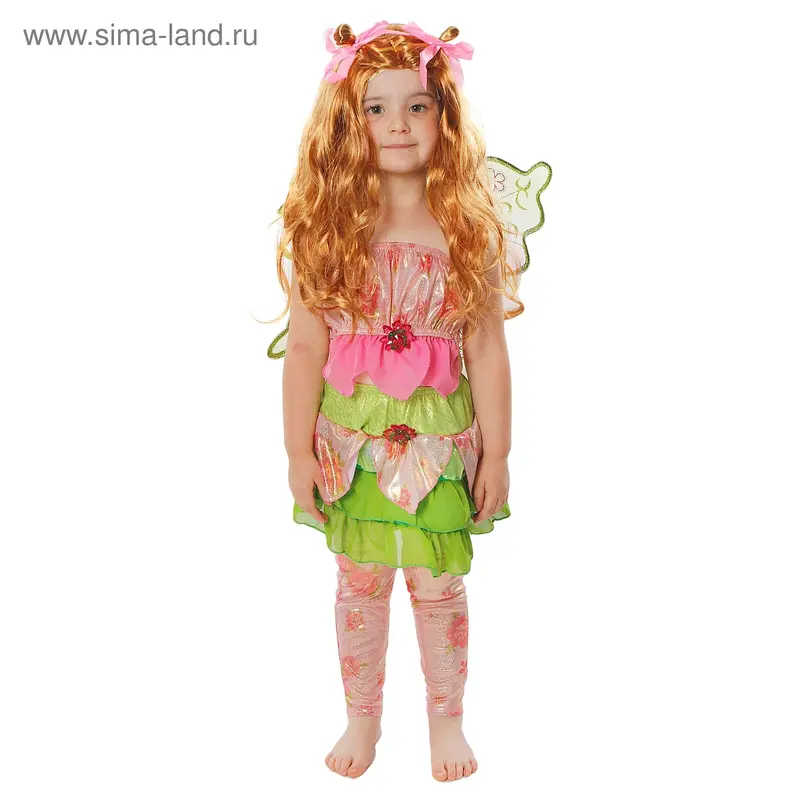 Детский карнавальный костюм «Флора», 5 предметов, рост 116 см