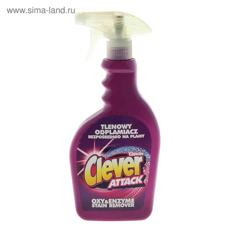 Кислородный пятновыводитель Clever Attack спрей 450мл