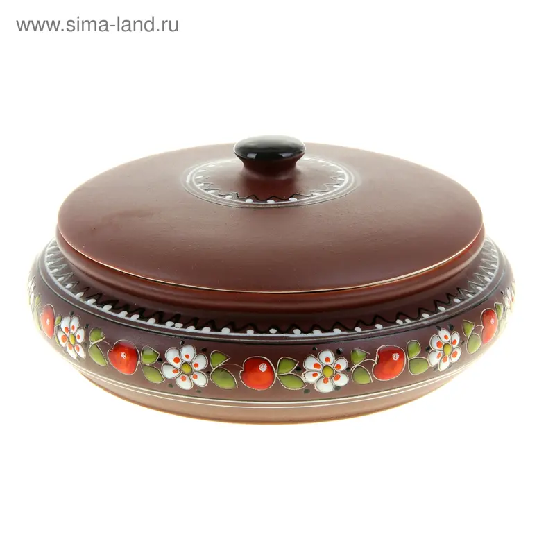 Жаровня "Вишенка" с декором, 1 л