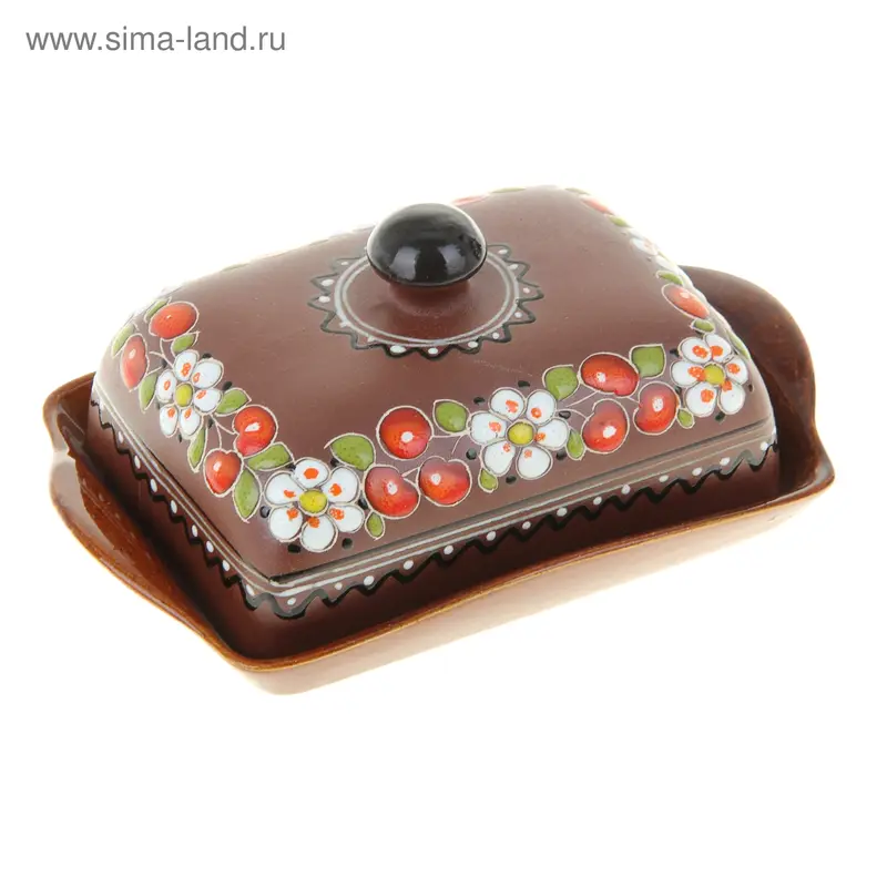 Масленка "Вишенка" с декором
