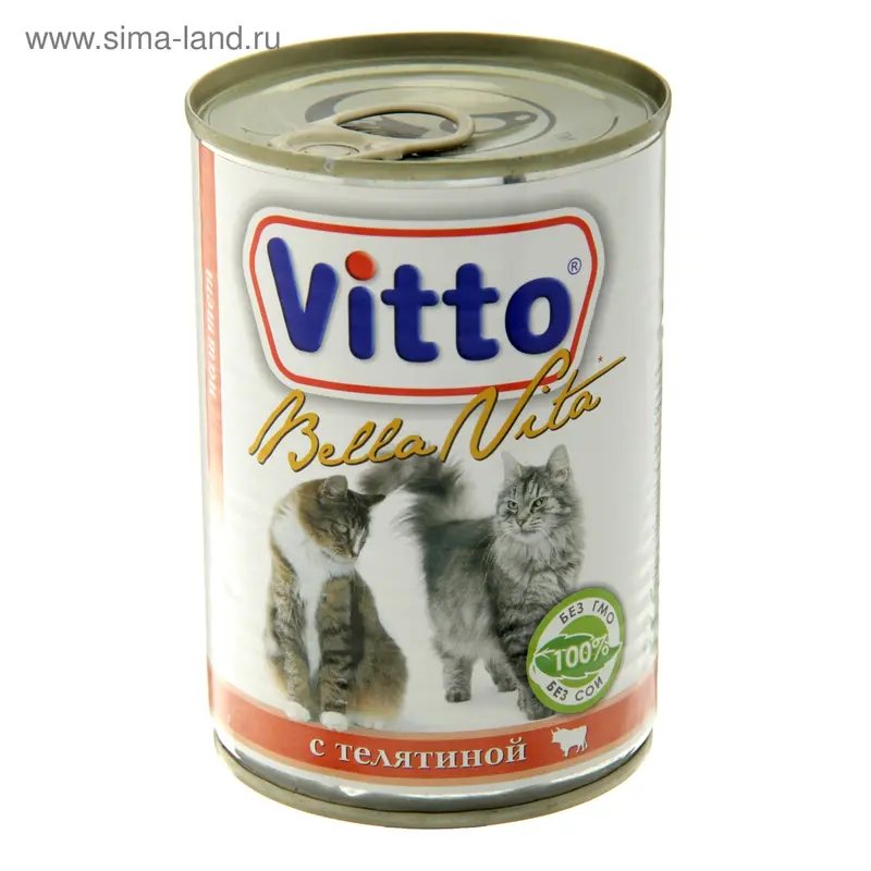 Влажный корм VITTO CAT Pate телятина, паштет, 400 г