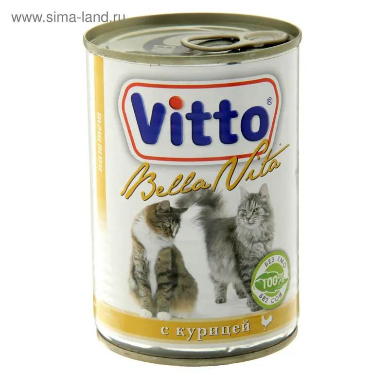 Влажный корм VITTO CAT Pate курица, паштет, 400 г