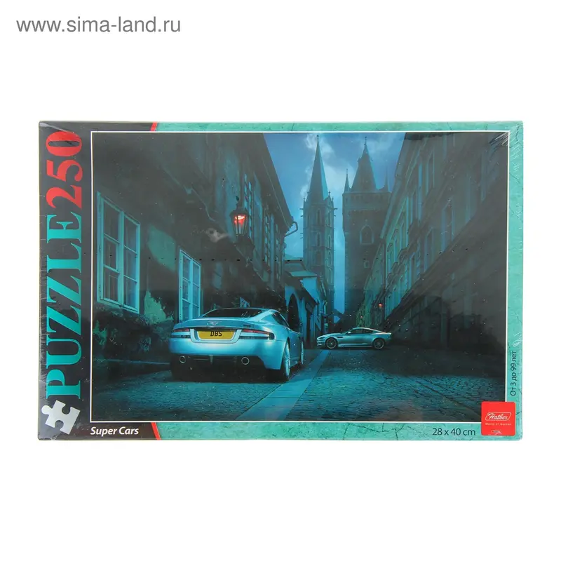 Пазлы "Автомобиль и замок", 250 элементов