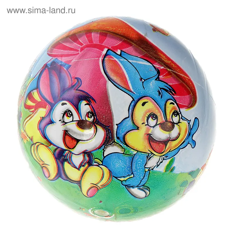 Мяч детский Зайчишки d=22 см, 60 гр