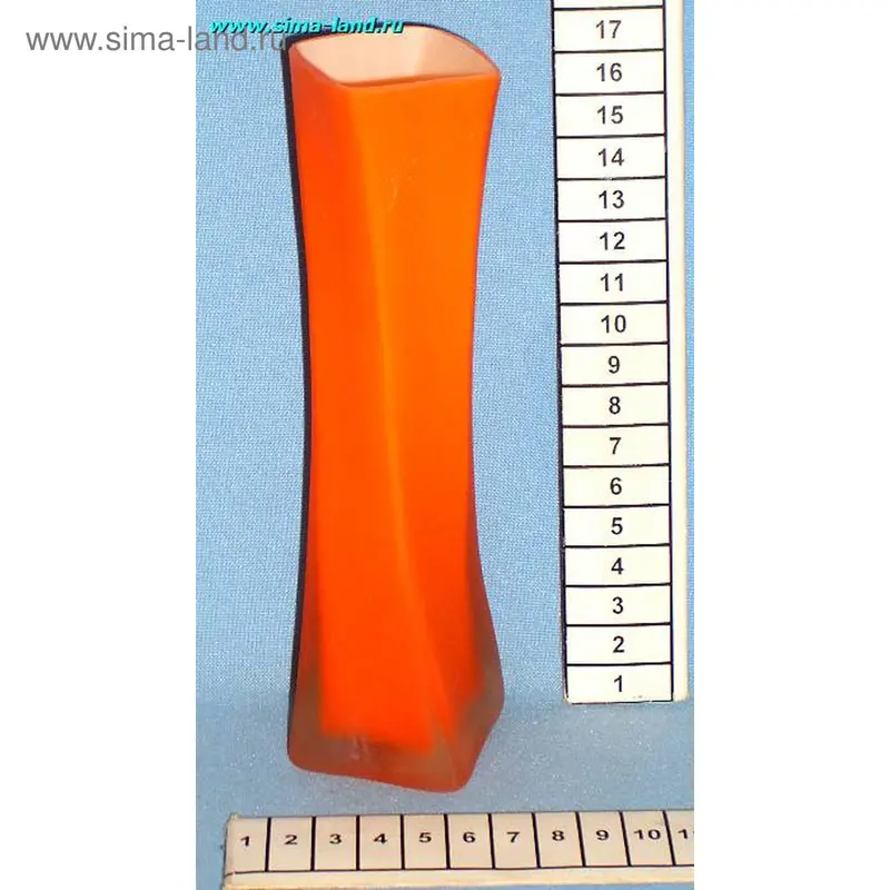 ваза 7107 стекло матов/цветн 17 см 076-2