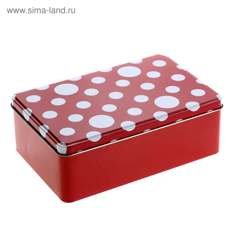 Емкость для хранения продуктов 1,8 л "Ретро. Горох", цвета МИКС